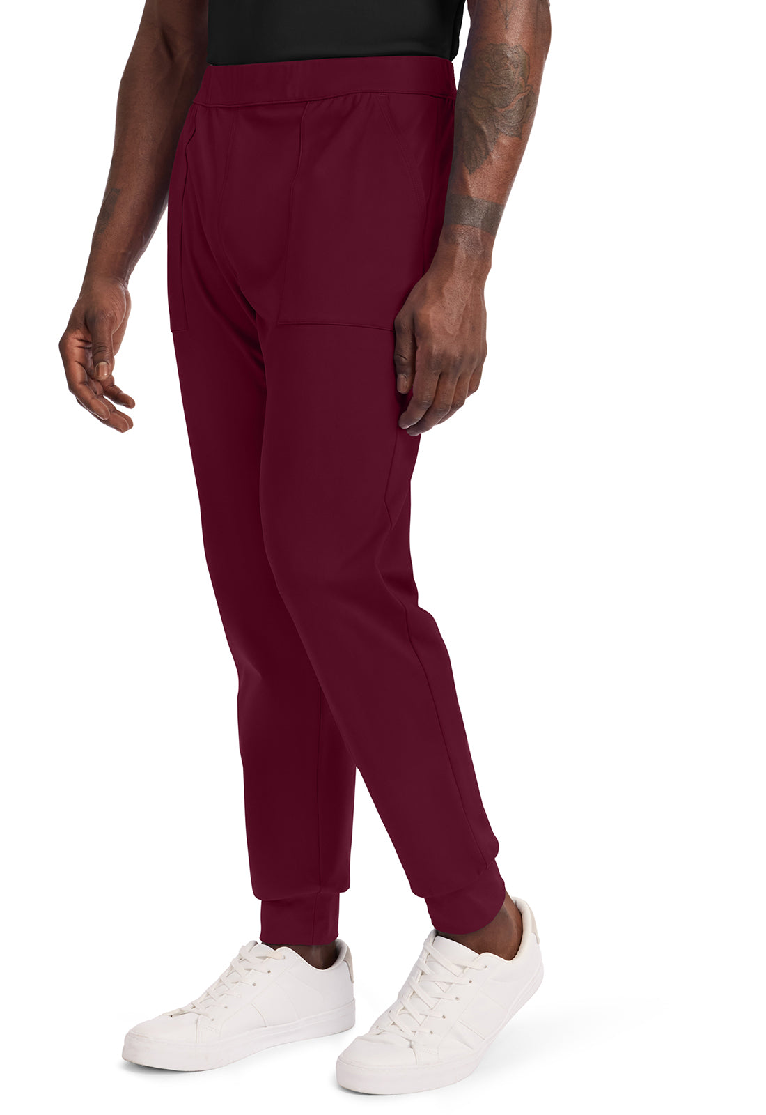 Achieve CK034 Men's Pull on Jogger Pant Wine Image 3