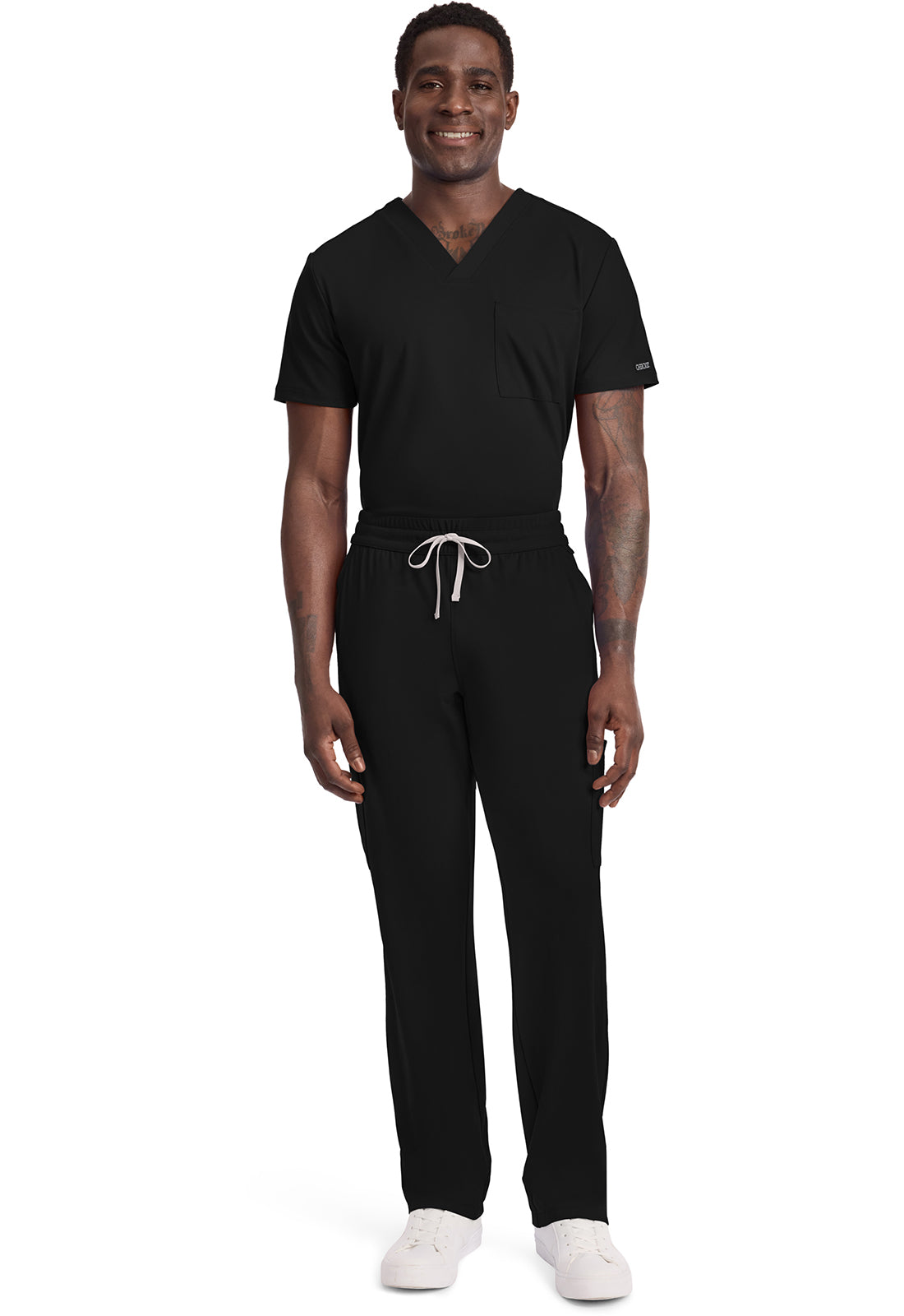 Achieve CK036 Men's 5 Pocket Straight Leg Pant Black Image 2