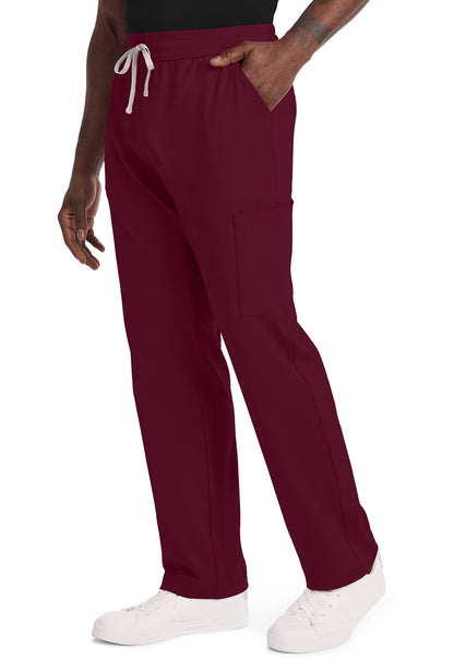 Achieve CK036 Men's 5 Pocket Straight Leg Pant Wine Image 3