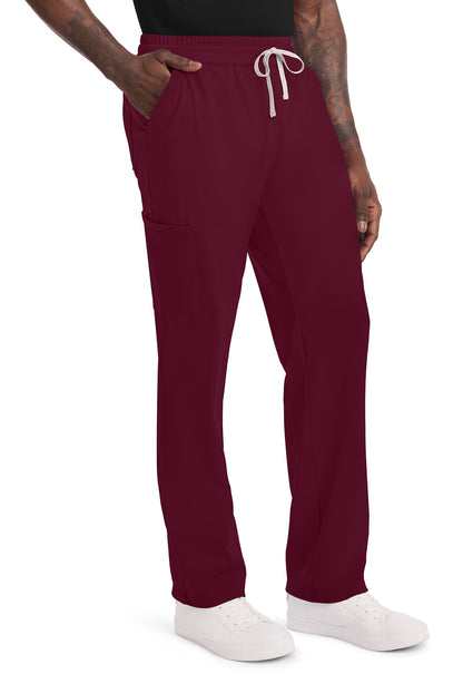 Achieve CK036 Men's 5 Pocket Straight Leg Pant Wine Image 5