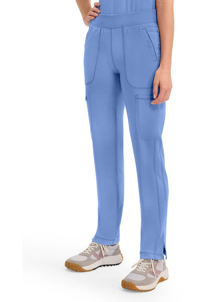 Infinity CK065A Women's Mid Rise Tapered Leg Pull-on Scrub Pants Ciel