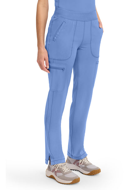 Infinity CK065A Women's Mid Rise Tapered Leg Pull-on Scrub Pants Ciel