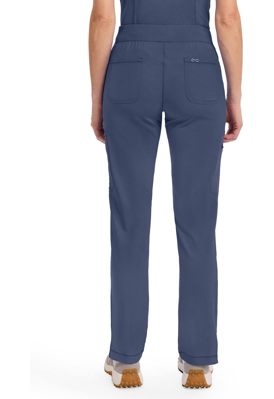 Infinity CK065A Women's Mid Rise Tapered Leg Pull-on Scrub Pants Navy