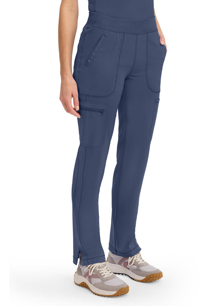 Infinity CK065A Women's Mid Rise Tapered Leg Pull-on Scrub Pants Navy