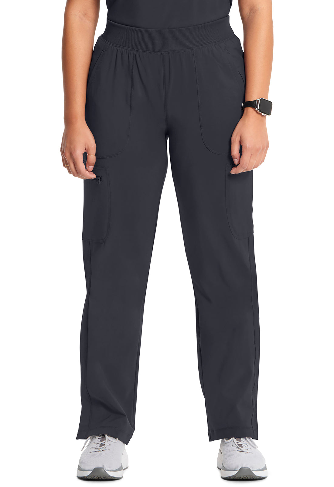 Infinity CK065A Women's Mid Rise Tapered Leg Pull-on Scrub Pants Pewter