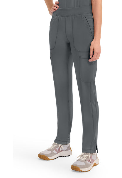 Infinity CK065A Women's Mid Rise Tapered Leg Pull-on Scrub Pants Pewter
