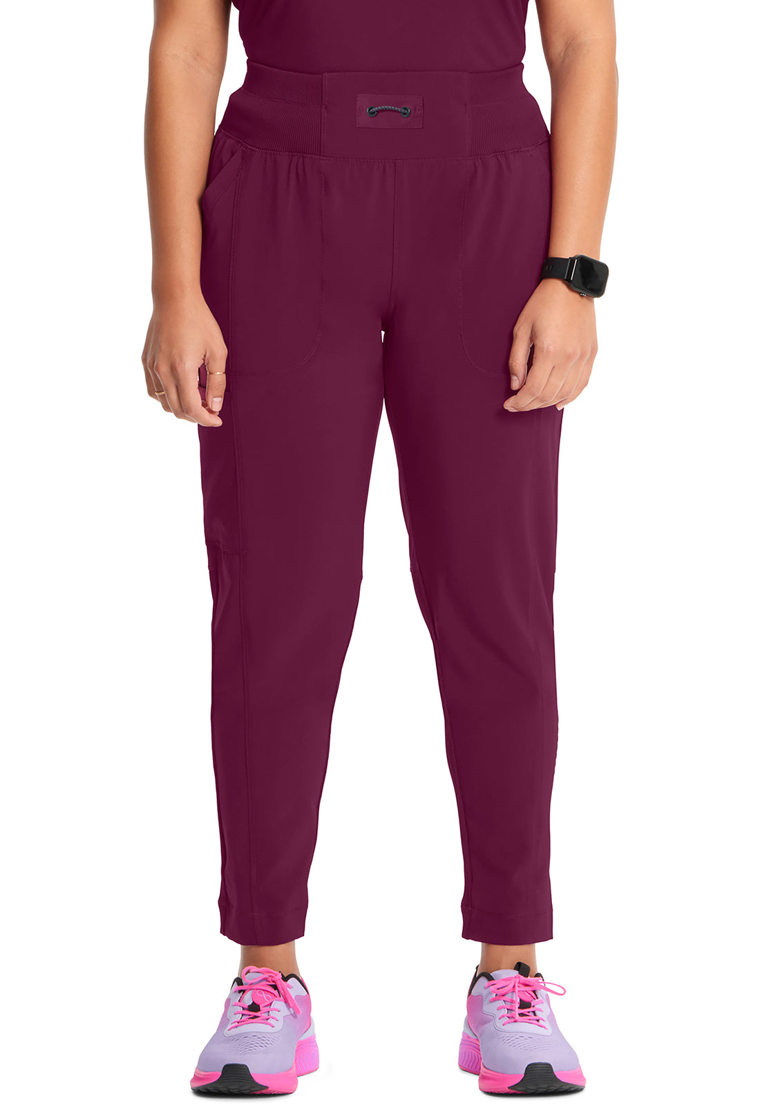 Classics CK067A High Rise Skinny Leg Pants Wine