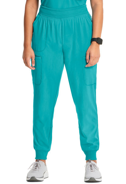 Classics CK080A Mid Rise Jogger Teal Blue Model Image Front | Infinity