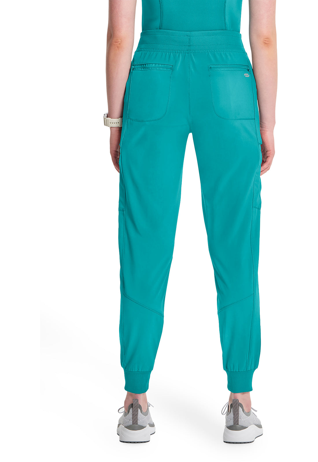 Classics CK080A Mid Rise Jogger Teal Blue Model Image Back | Infinity