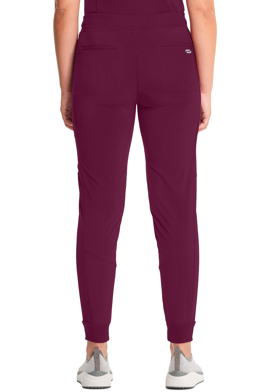 Classics CK080A Mid Rise Jogger Wine Model Image Back | Infinity