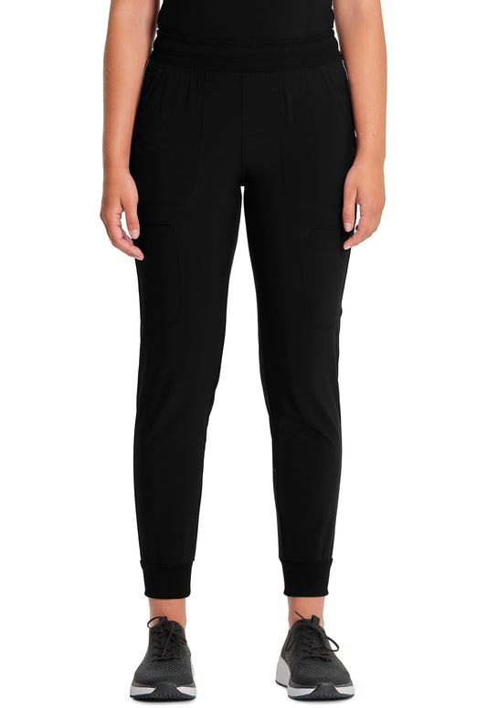 Infinity CK080A Women's Mid Rise Scrub Joggers Black