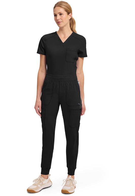 Infinity CK080A Women's Mid Rise Scrub Joggers Black