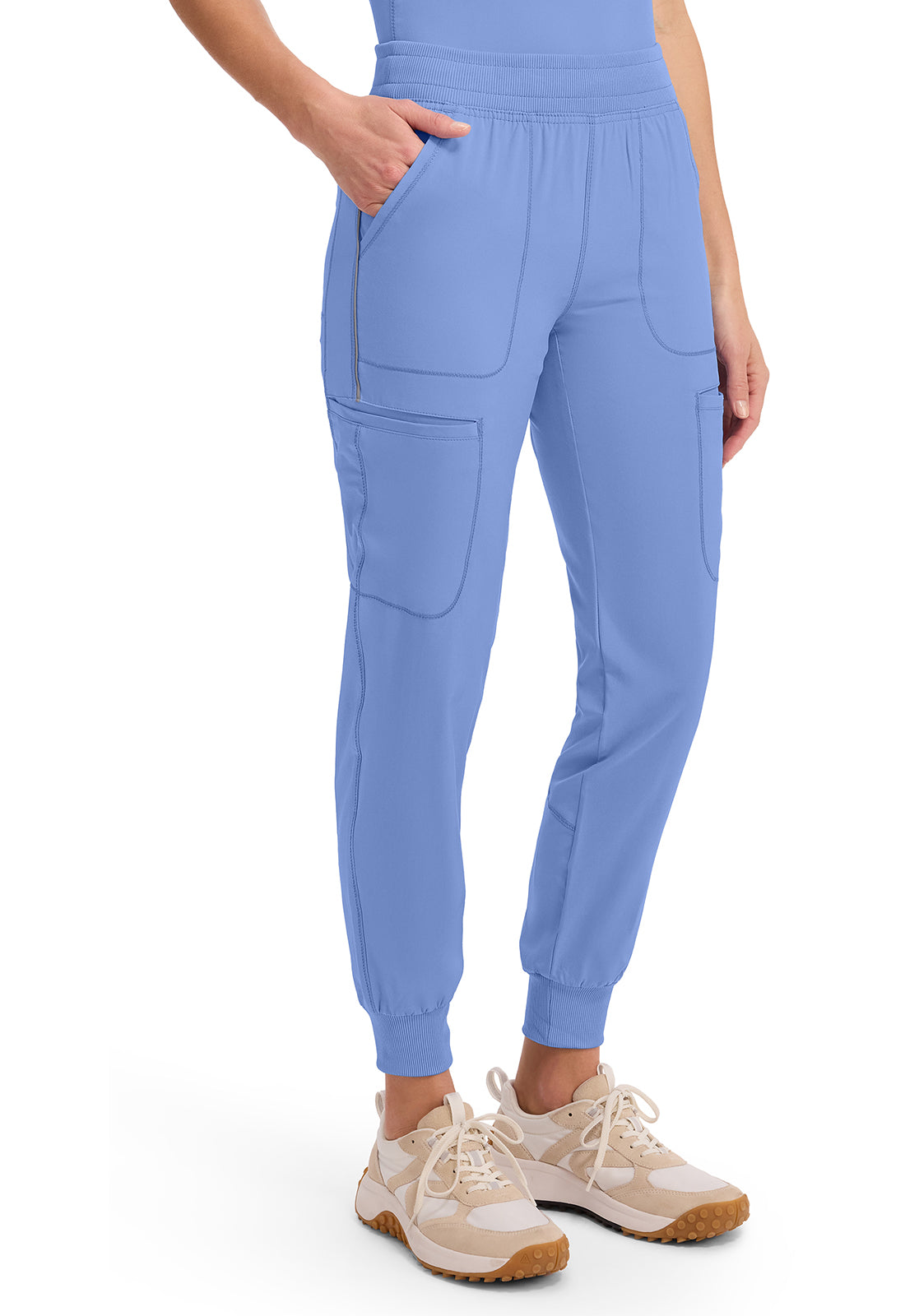 Infinity CK080A Women's Mid Rise Scrub Joggers Ciel