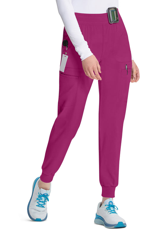 Classics CK080A Mid Rise Jogger Future Fuchsia Model Image Left Side | Infinity