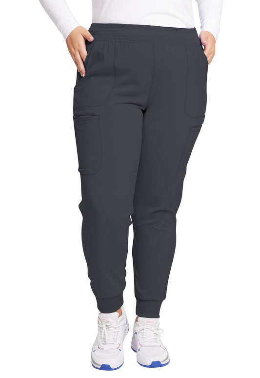 Infinity CK080A Women's Mid Rise Scrub Joggers Pewter