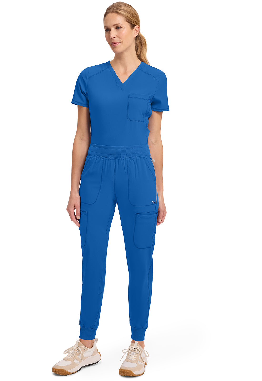 Infinity CK080A Women's Mid Rise Scrub Joggers Royal