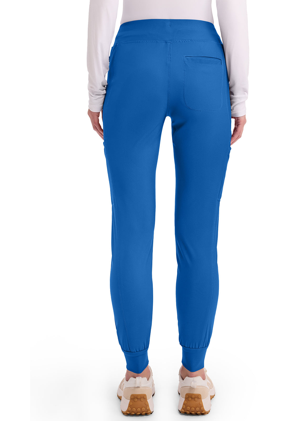 Form CK092 Women's Mid Rise Tapered Leg Drawstring Scrub Pants image 4