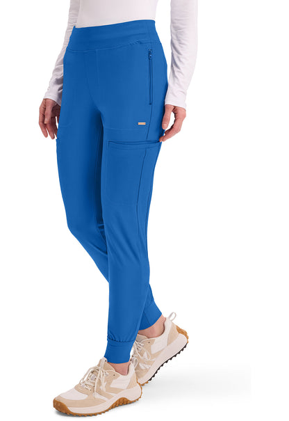 Form CK092 Women's Mid Rise Tapered Leg Drawstring Scrub Pants image 3