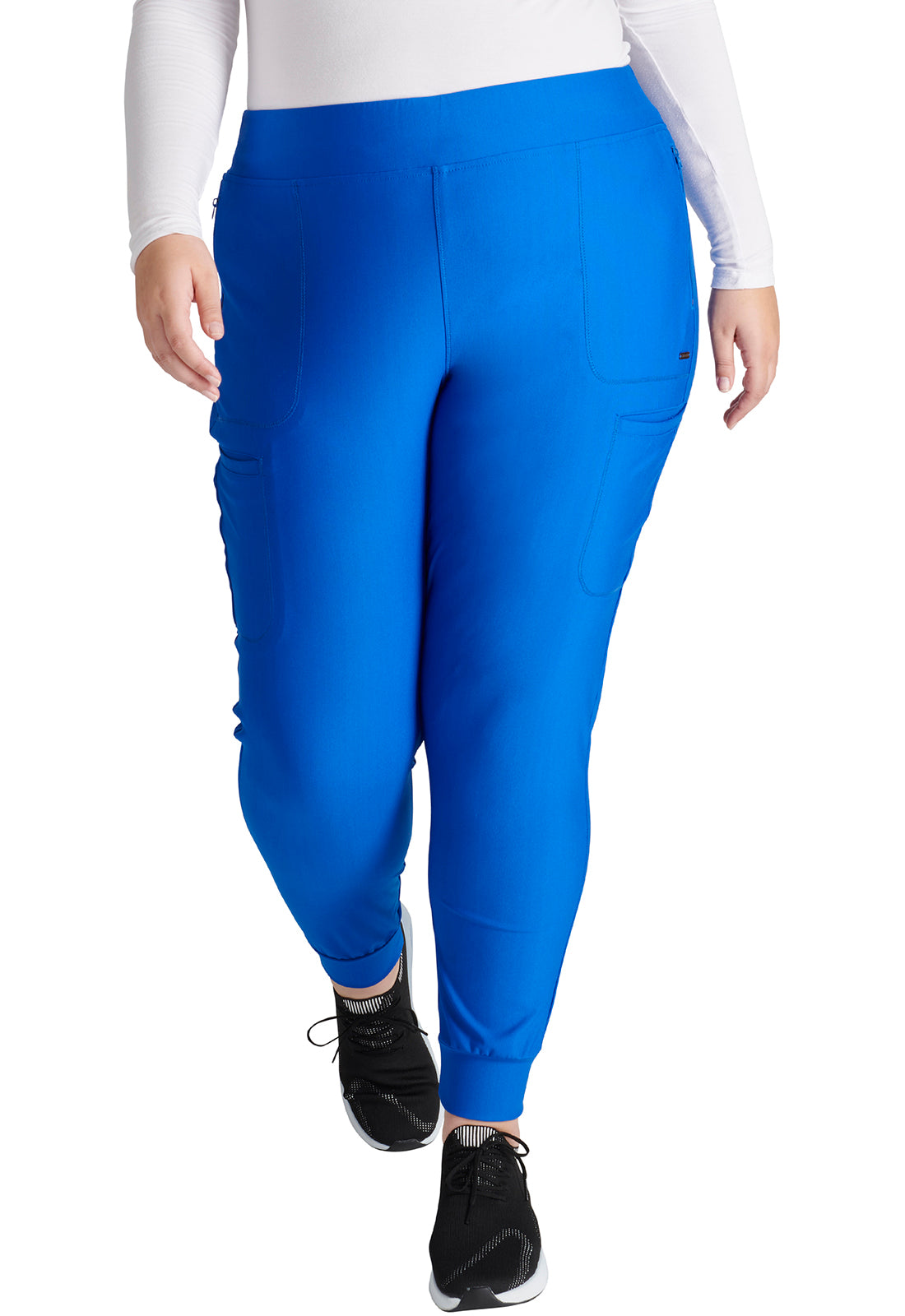 Form CK092 Women's Mid Rise Tapered Leg Drawstring Scrub Pants image 1