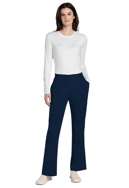 Atmos CK093A Mid Rise Pull-On Moderate Flare Leg Pants Navy