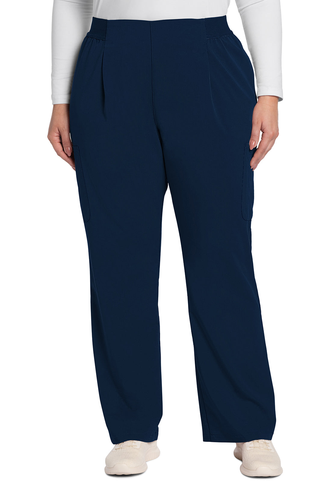 Atmos CK093A Mid Rise Pull-On Moderate Flare Leg Pants Navy