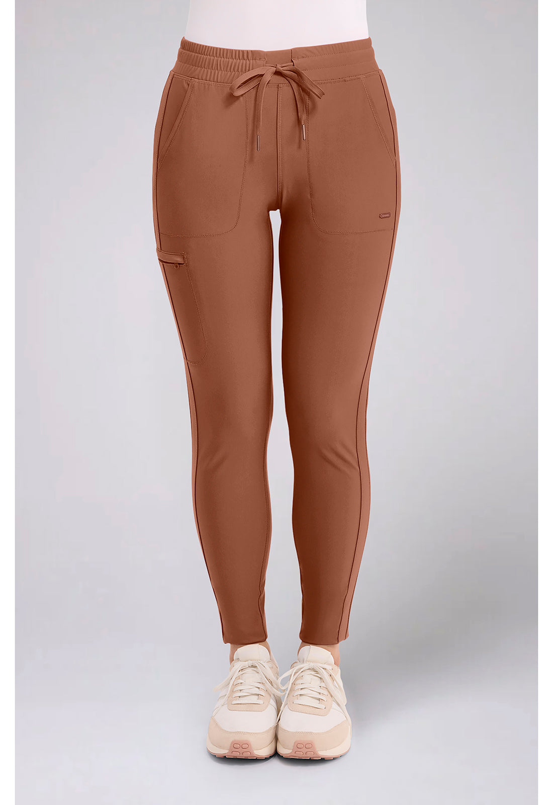 Form CK095 Women's Mid Rise Tapered Leg Drawstring Scrub Pants image 1