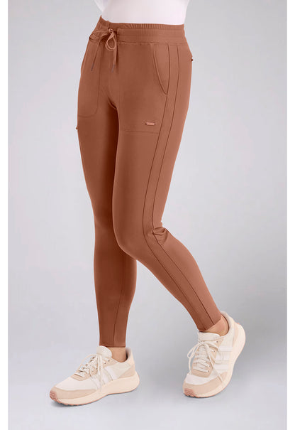 Form CK095 Women's Mid Rise Tapered Leg Drawstring Scrub Pants Caffã¨ Mocha