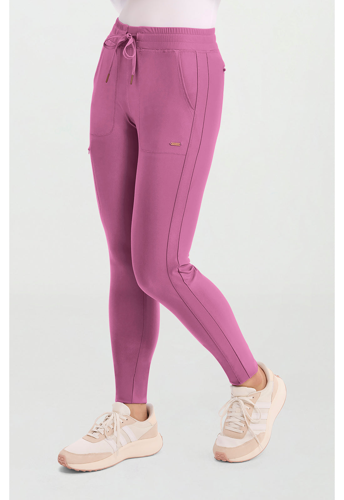 Form CK095 Women's Mid Rise Tapered Leg Drawstring Scrub Pants image 3