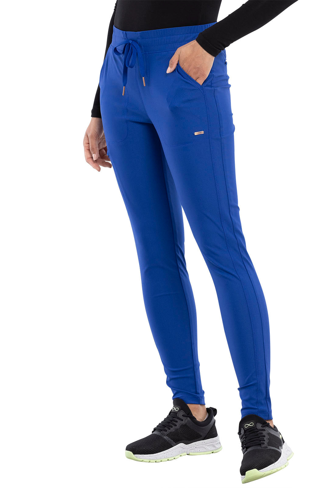Form CK095 Mid Rise Tapered Leg Drawstring Pants Galaxy Blue Image