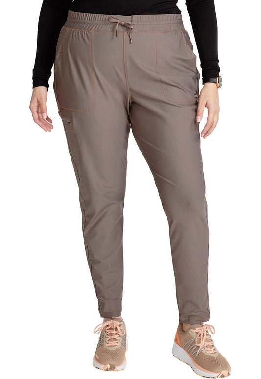 Form CK095 Women's Mid Rise Tapered Leg Drawstring Scrub Pants Iron