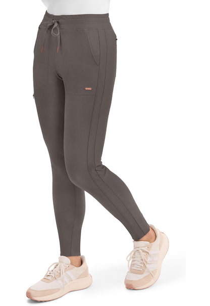 Form CK095 Women's Mid Rise Tapered Leg Drawstring Scrub Pants Iron