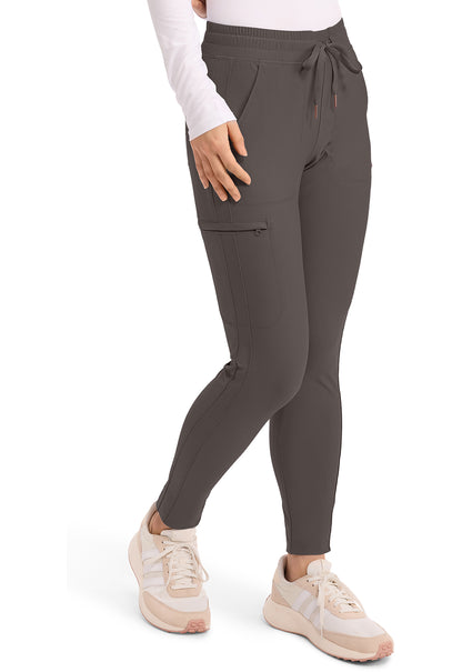 Form CK095 Women's Mid Rise Tapered Leg Drawstring Scrub Pants Iron