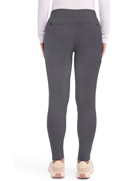 Form CK095 Women's Mid Rise Tapered Leg Drawstring Scrub Pants Pewter