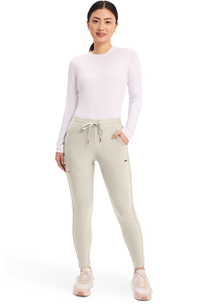 Form CK095 Mid Rise Tapered Leg Drawstring Pants Summer Sand