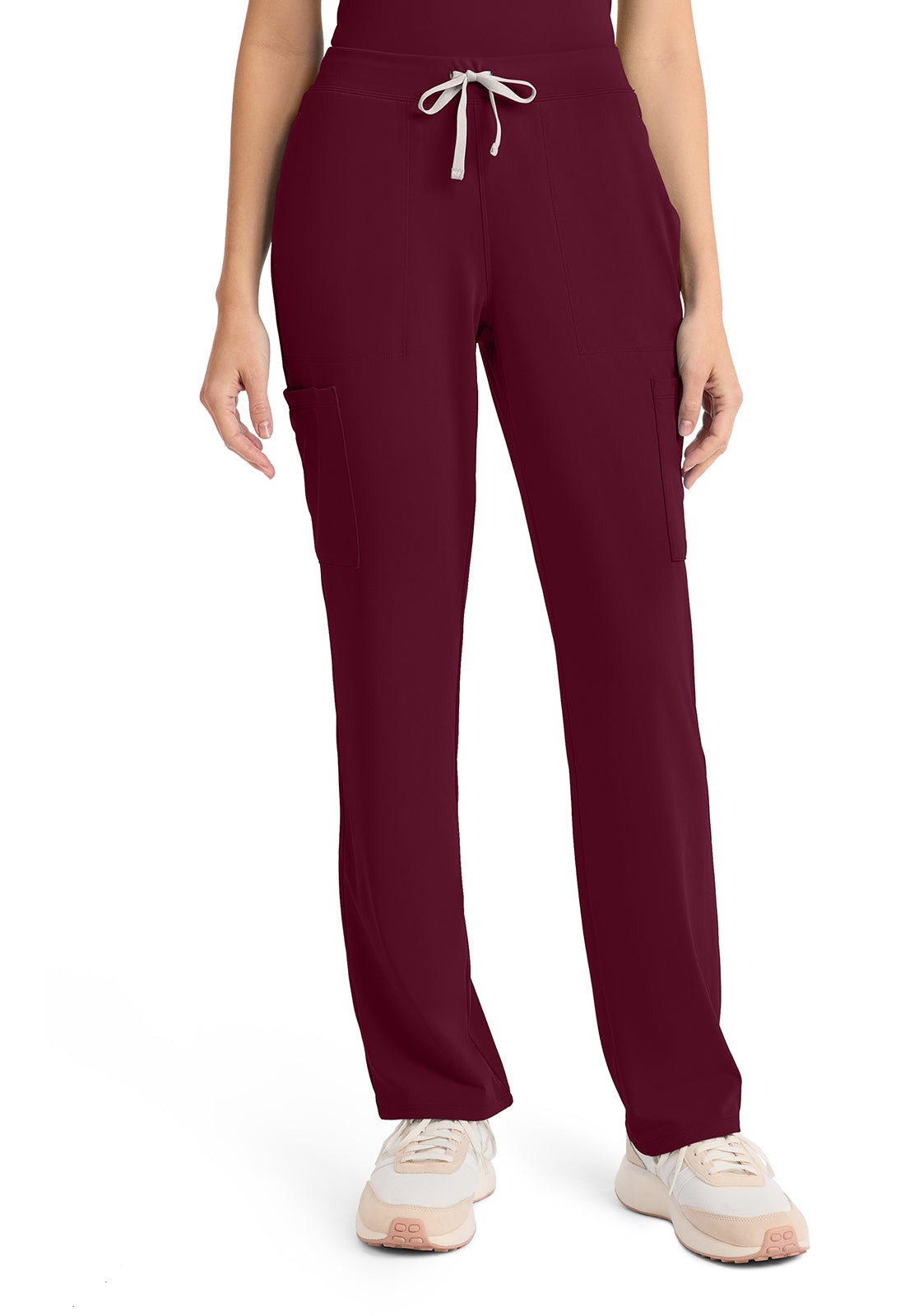 Achieve CK096 Women's 5 Pocket Straight Leg Pant Wine