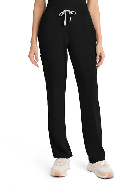 Achieve CK096 Women's 5 Pocket Straight Leg Pant Black