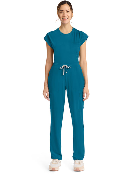 Achieve CK096 Women's 5 Pocket Straight Leg Pant Caribbean Blue Image 2