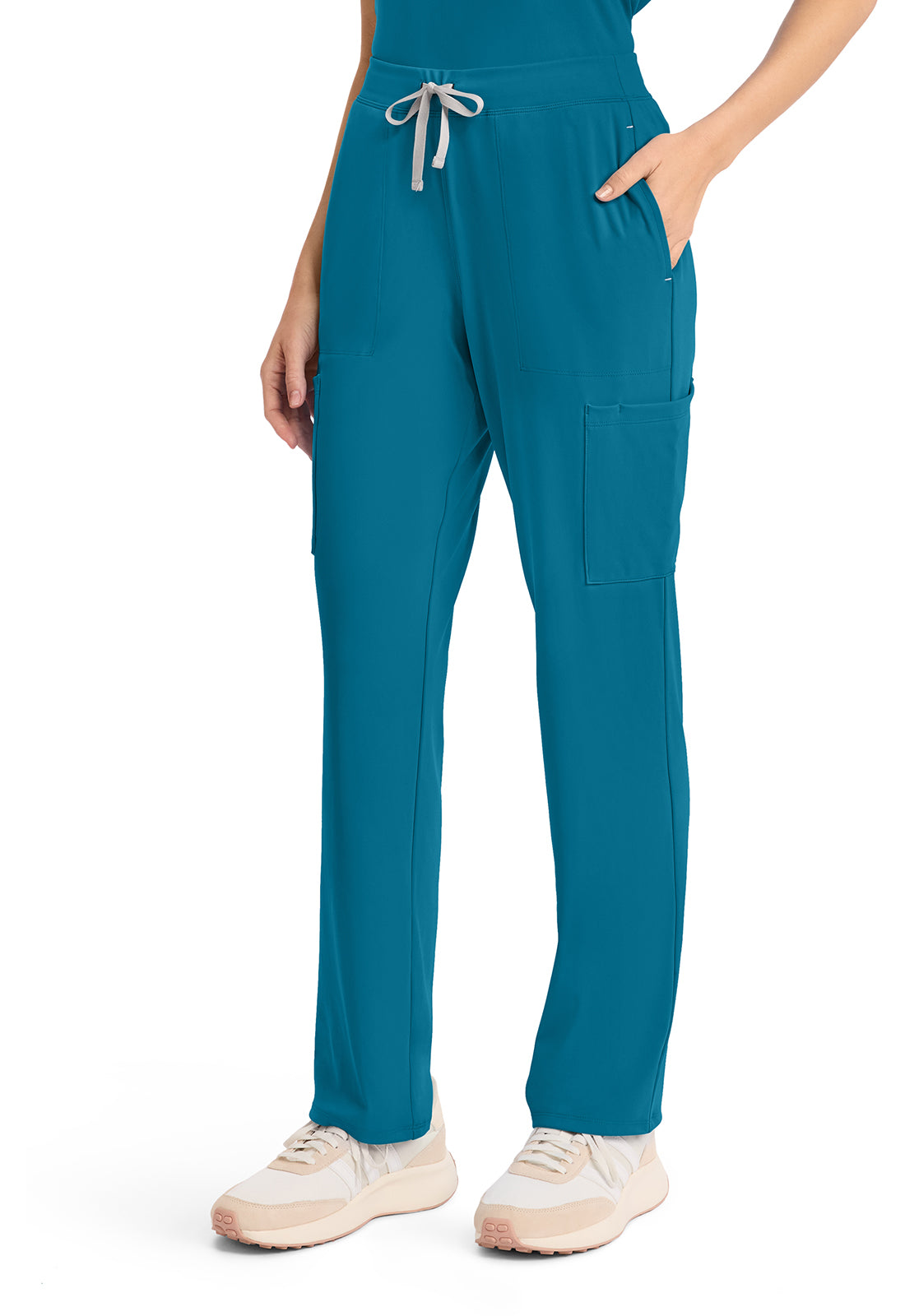 Achieve CK096 Women's 5 Pocket Straight Leg Pant Caribbean Blue Image 3