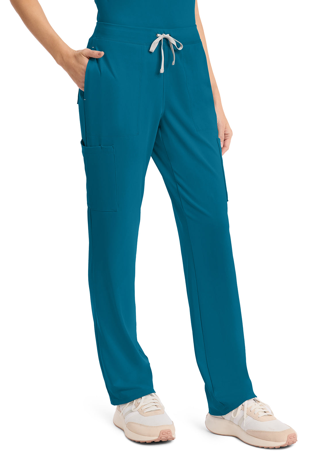 Achieve CK096 Women's 5 Pocket Straight Leg Pant Caribbean Blue Image 5