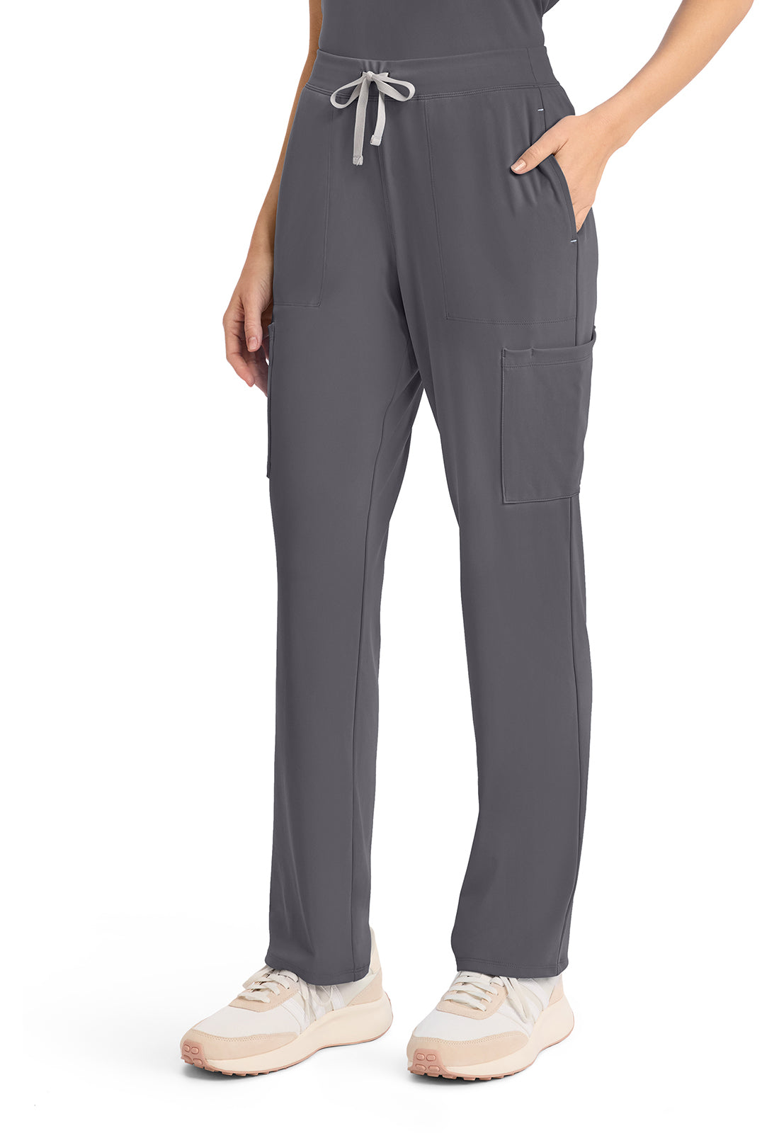 Achieve CK096 Women's 5 Pocket Straight Leg Pant Pewter Image 3