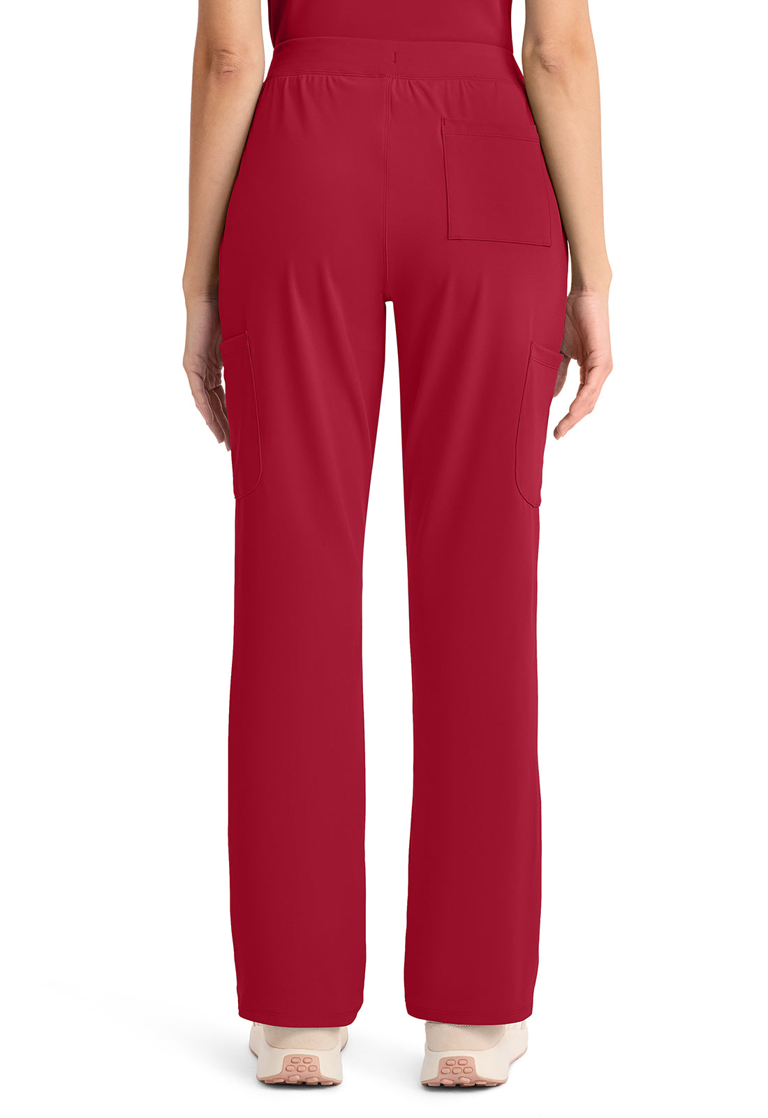 Achieve CK096 Women's 5 Pocket Straight Leg Pant Red Image 4