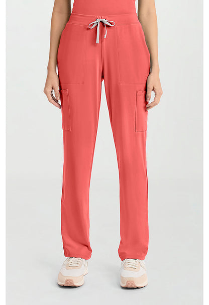 Achieve CK096 Women's 5-Pocket Straight Leg Scrub Pants image 1