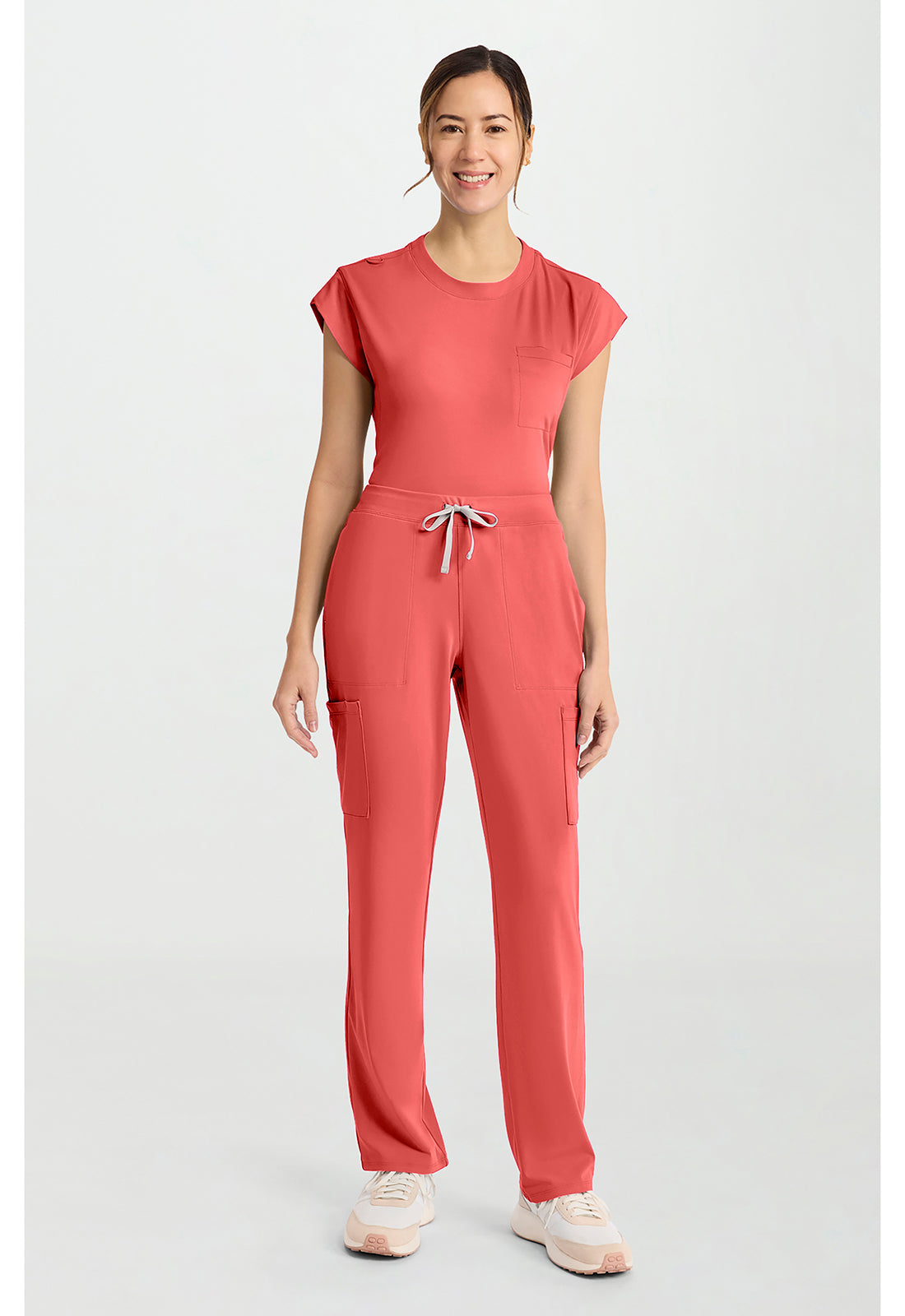 Achieve CK096 Women's 5-Pocket Straight Leg Scrub Pants image 2