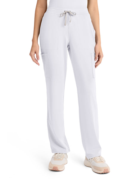 Achieve CK096 Women's 5 Pocket Straight Leg Pant White