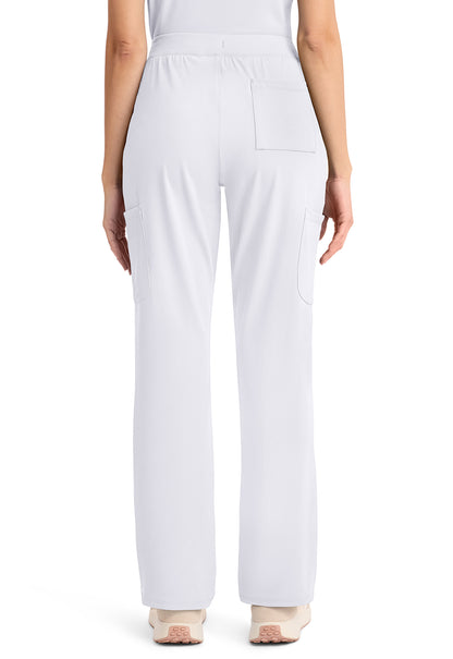 Achieve CK096 Women's 5 Pocket Straight Leg Pant White