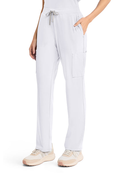 Achieve CK096 Women's 5 Pocket Straight Leg Pant White