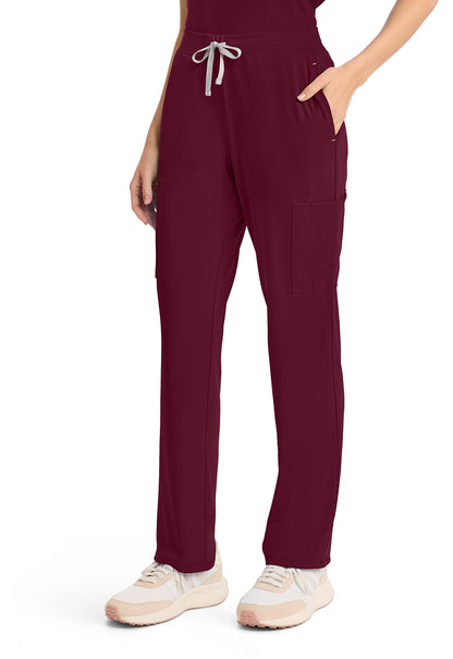 Achieve CK096 Women's 5 Pocket Straight Leg Pant Wine Image 3