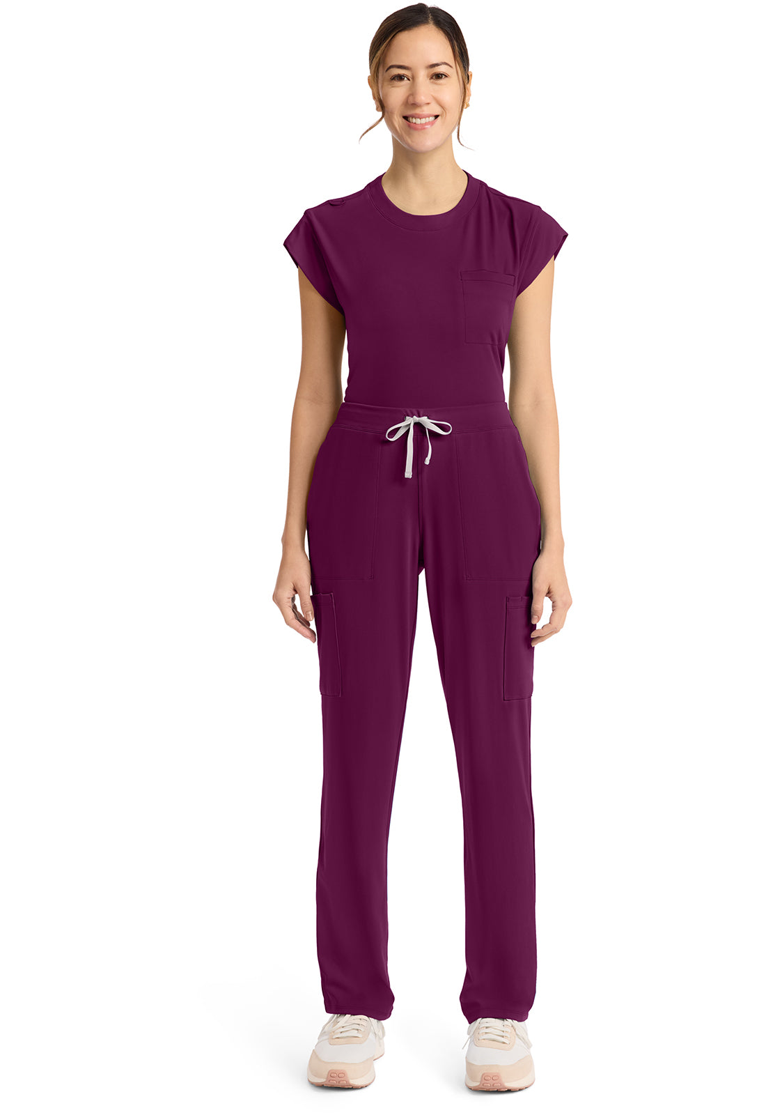 Achieve CK096 Women's 5 Pocket Straight Leg Pant Wild Mulberry Image 2