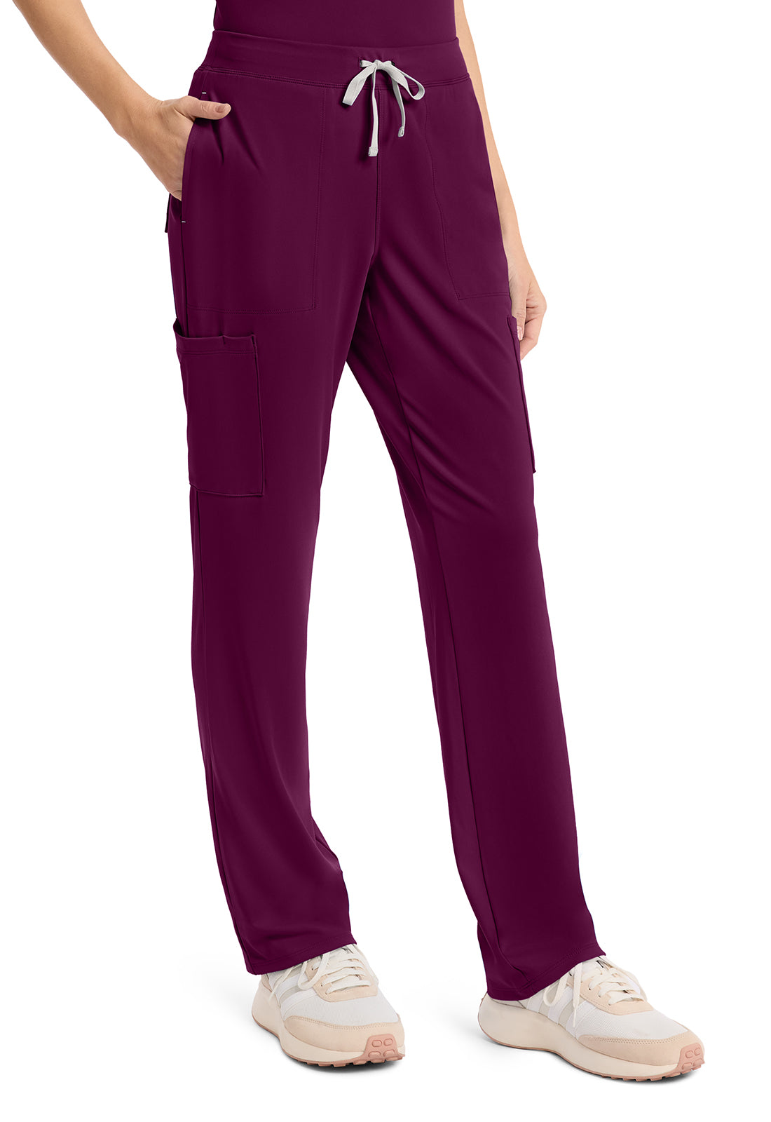 Achieve CK096 Women's 5 Pocket Straight Leg Pant Wild Mulberry Image 5