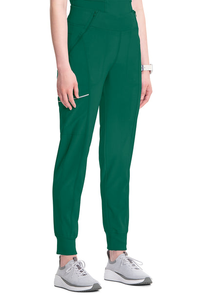 Classics CK110A Mid Rise Jogger Hunter Green Model Image Left Side | Infinity